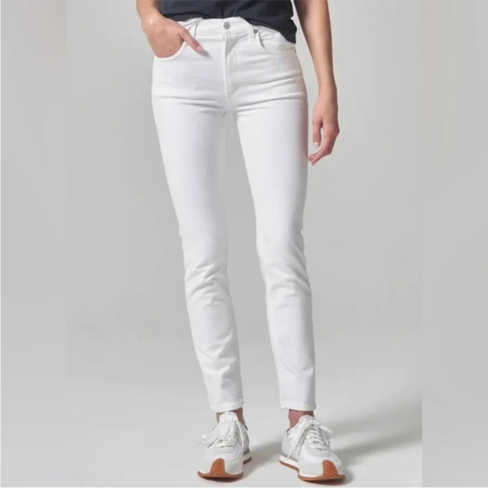 NWT citizens of humanity white sloane skinny jeans size 26